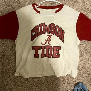 Alabama Crimson Tide crop top V neck